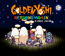 Golden Yoshi Returns Again Title Screen